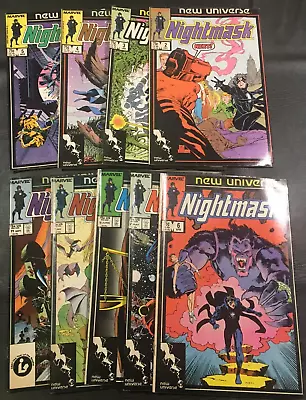 Buy (10) Epic Comic Lot- Nightmask #'s 2-9, 11 New Universe • 10.09£