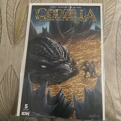 Buy Idw Comics Godzilla Here There Be Dragons #5 Tyler Kirkham Variant Cover • 7£