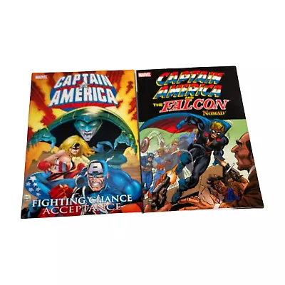 Buy Marvel Captain America Comic Graphic Books Lot 2 Falcon Nomad Fighting Change • 33.36£
