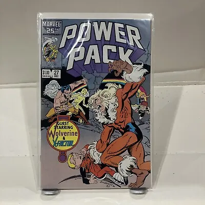 Buy POWER PACK #27 Wolverine X-Factor Sabretooth Marvel Comics 1986 • 4.40£