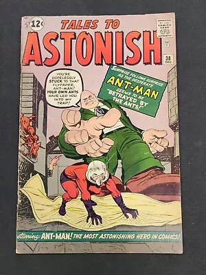 Buy Tales To Astonish #38 Early Ant-Man Silver Age Marvel Comic 1962 VG- • 108.72£