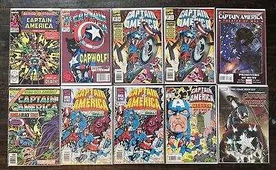 Buy Captain America Comic Books Lot Of 10 1st CapWolf, 1st Threkker, 1st Crossbones • 23.30£