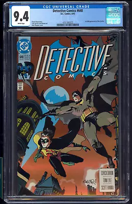 Buy Detective Comics 648 CGC 9.4 1st Full App Of Spoiler Chuck Dixon Story 1992 WP • 27.17£