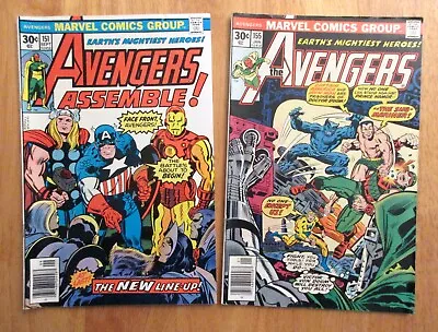 Buy Lot Of *2* AVENGERS: #151 *Kirby Key!*, 155 (FN++) *Super Bright & Colorful!* • 11.25£