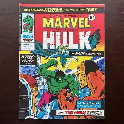 Buy Mighty World Of Marvel #174 Marvel UK Magazine January 31 1976 Hulk FF Daredevil • 7.76£