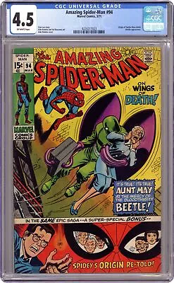 Buy Amazing Spider-Man #94 CGC 4.5 1971 4224217023 • 45.82£