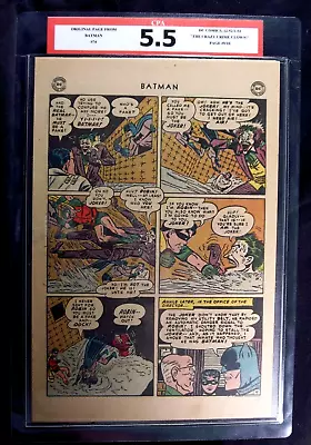 Buy Batman #74 CPA 5.5 SINGLE PAGE #9/10 Joker App. Dick Sprang Art • 54.35£