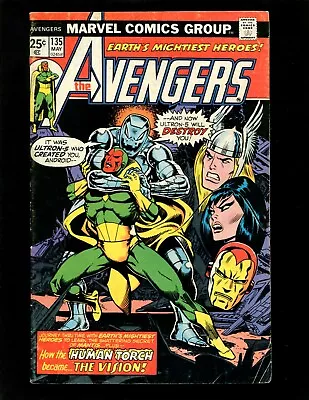 Buy Avengers #135 FN- Origins Vision Mantis Ultron & Moondragon Thanos Immortus Thor • 11.65£