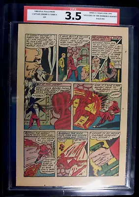 Buy Captain America Comics #35 CPA 3.5 SINGLE PAGE #5/6 Human Torch Story • 54.35£