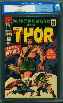 Buy Journey Into Mystery #124 CGC 9.4 1966 2nd Hercules! Thor! Avengers! N2 111 Cm • 850.39£