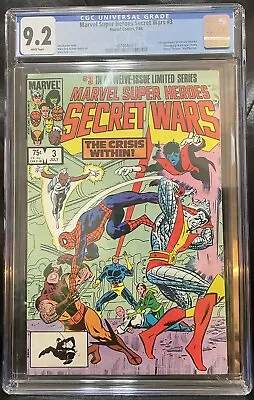 Buy Marvel Super Heroes Secret Wars #3, CGC 9.2, WHITE Pages, 1984 • 27.96£