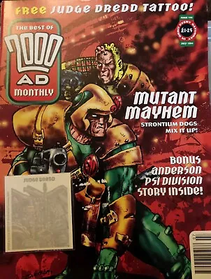 Buy The Best Of 2000AD Monthly, Issue 106 With Free Tattoo, Great Condition • 2.99£