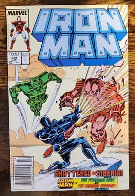 Buy IRON MAN #229 Marvel Comics 1988 NEWSSTAND Edition (9.0) NM- • 6.21£