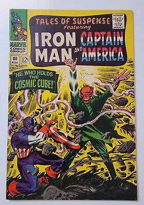 Buy Tales Of Suspense #80 VF/ NM 2nd App Cosmic Cube 1966 Red Skull Cover High Grade • 135.91£