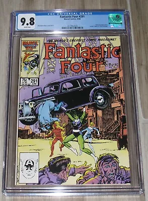 Buy Fantastic Four #291 | Marvel 1986 | CGC 9.8 White Pages • 58.24£