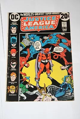 Buy Justice League Of America 106! 1973 DC! Red Tornado Joins! Nick Cardy Cover! • 11.66£