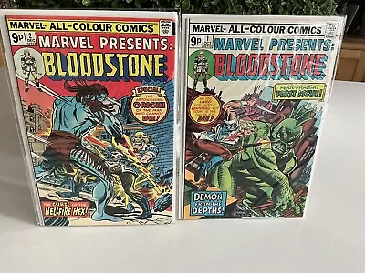 Buy MARVEL PRESENTS #1,#2:BLOODSTONE,1975,key Comics,both In Beautiful Condition. • 29.50£