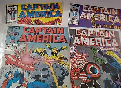 Buy Captain America Vol 1 Issues 341-344 Marvel Comic Books 1988 • 19.42£