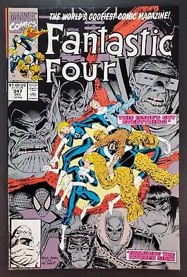 Buy Fantastic Four #347 1st Team App. New Fantastic Four Marvel Comics 1990 • 3.88£