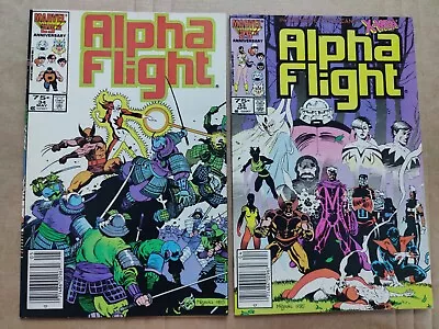 Buy Alpha Flight 33 VF+ 34 VF- Newsstand Lot Of 2 Yuriko Oyama Lady Deathstrike • 8.54£