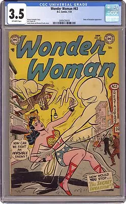 Buy Wonder Woman #63 CGC 3.5 1954 3899439009 • 166.97£