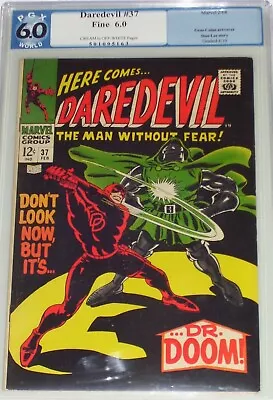 Buy Daredevil #37 PGX 6.0 From Feb 1968. Daredevil Vs Doctor Doom. Like CGC • 69.23£