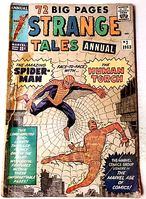 Buy STRANGE TALES Annual #2 (1963) 1st Spiderman Crossover Marvel Comic Cents C • 109.99£