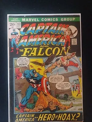 Buy Captain America #153 (1972, Marvel) ~VG-~ *Falcon, Nick Fury • 7.77£