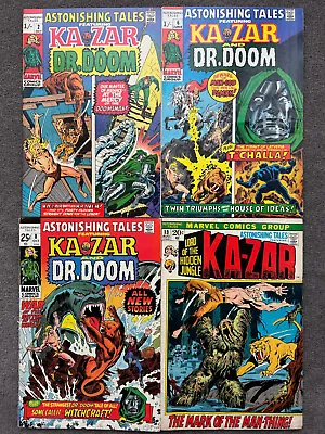 Buy Astonishing Tales 2, 6, 8, 13 (1970): 4 Issue Lot- Ka-Zar, Dr. Doom FREE/LOW P&P • 49.95£