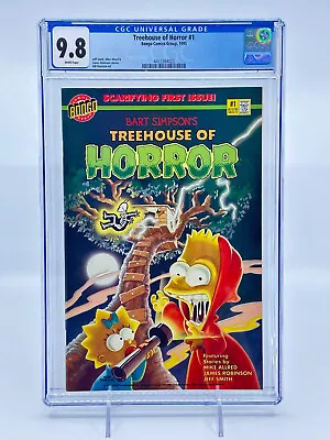 Buy Treehouse Of Horrors #1 CGC 9.8 WP Simpsons Halloween Special Bongo 1995 • 271.81£