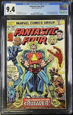 Buy Fantastic Four #164 Cgc 9.4, 1975, 1st Appearance Of Frankie Raye • 151.44£