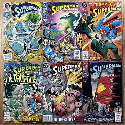 Buy Death Of Superman Full Set! 1st Doomsday Comic Book Lot DC 1992🔥🔑 RD DESCR • 34.91£