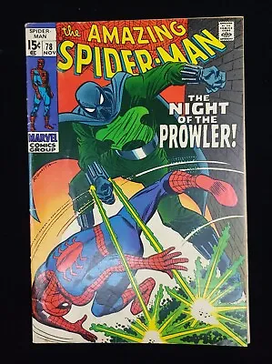 Buy Amazing Spider-Man #78 - 1969 - First Appearance Of The Prowler Hobie Brown KEY! • 194.15£