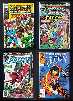 Buy SAM WILSON KEY LOT Captain America #134 + #186 + Marvel Premiere #49 + Falcon #1 • 15.49£