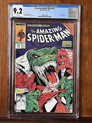 Buy Amazing Spider-Man #313 CGC 9.2 WHITE 1989 McFarlane Key Lizard App. New. • 38.83£