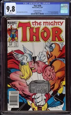 Buy Thor # 338 CGC 9.8 White (Marvel, 1983) 2nd Beta Ray Bill Canadian Price Variant • 135.91£