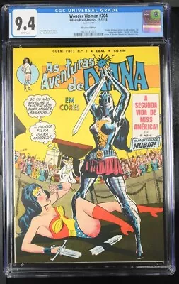 Buy Wonder Woman #204  1974 - Editoria Brasil-America -CGC 9.4 - Comic Book • 858.15£