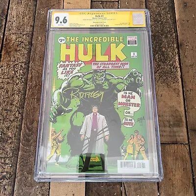 Buy 9.6 CGC Hulk #3 2x Signed Ottley Cates 2022 David Nakayama Cover Marvel Comics • 66.13£