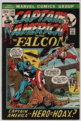 Buy Captain America #153 1st Appearance Jack Monroe Marvel Comic 1972 Sal Buscema VF • 38.79£