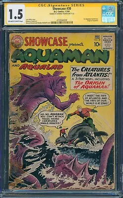 Buy DC SHOWCASE #30 CGC SS 1.5 SIGNED RAMONA FRADON CREATOR Of 1ST SA AQUAMAN 1961 • 698.17£