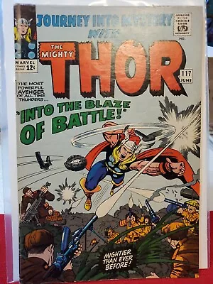 Buy Journey Mystery Thor 117 Enchantress  Into  BLAZE Of BATTLE June 1965 Marvel • 41.41£