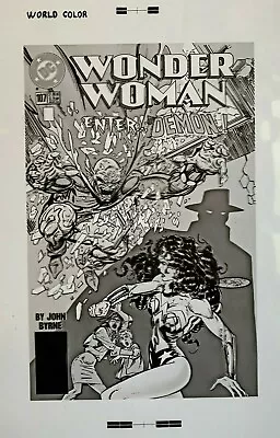 Buy Production Art WONDER WOMAN #107 Cover, JOHN BYRNE Art, 11x17 • 69.12£