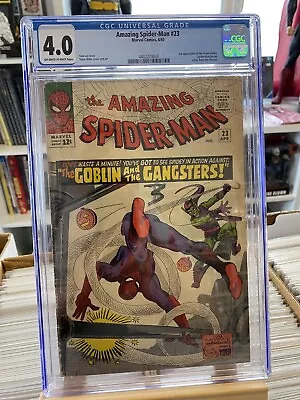 Buy AMAZING SPIDER-MAN #23, 3rd GREEN GOBLIN, Marvel Comics (1965), CGC 4.0 • 149.95£