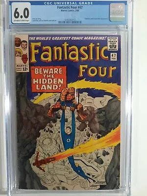 Buy Fantastic Four #47 Cgc 6.0   Off White-white  • 46.58£