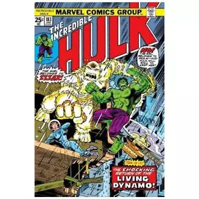 Buy Incredible Hulk #183  - 1968 Series Marvel Comics VG Minus (stamp Missing) [f; • 7.37£