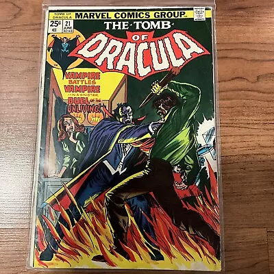 Buy Marvel Comics Group The Tomb Of Dracula #21 June 1974 Blade Appearance MVS Stamp • 7.77£