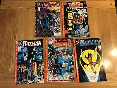 Buy A Lonley Place Of Dying, All 5 Parts. Batman 440, 441, 442 And New Titans 60&61 • 15£