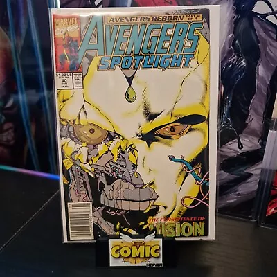 Buy Avengers Spotlight #40 🔑 1st App Of Re Vision Newsstand Wandavision 1991 • 9.95£