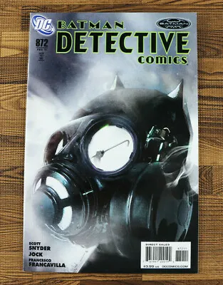 Buy 2011 DC Comics Batman Detective Comics #872 Jock Cover Gas Mask VF/VF+ • 4.72£