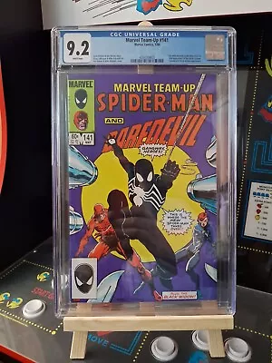 Buy MARVEL TEAM UP #141 - CGC 9.2 - 1st App Black Costume (Venom) (1984) • 132.02£